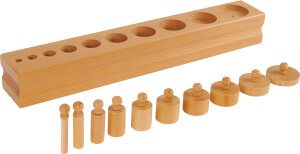 Montessori Block mit Zylindern Set 3